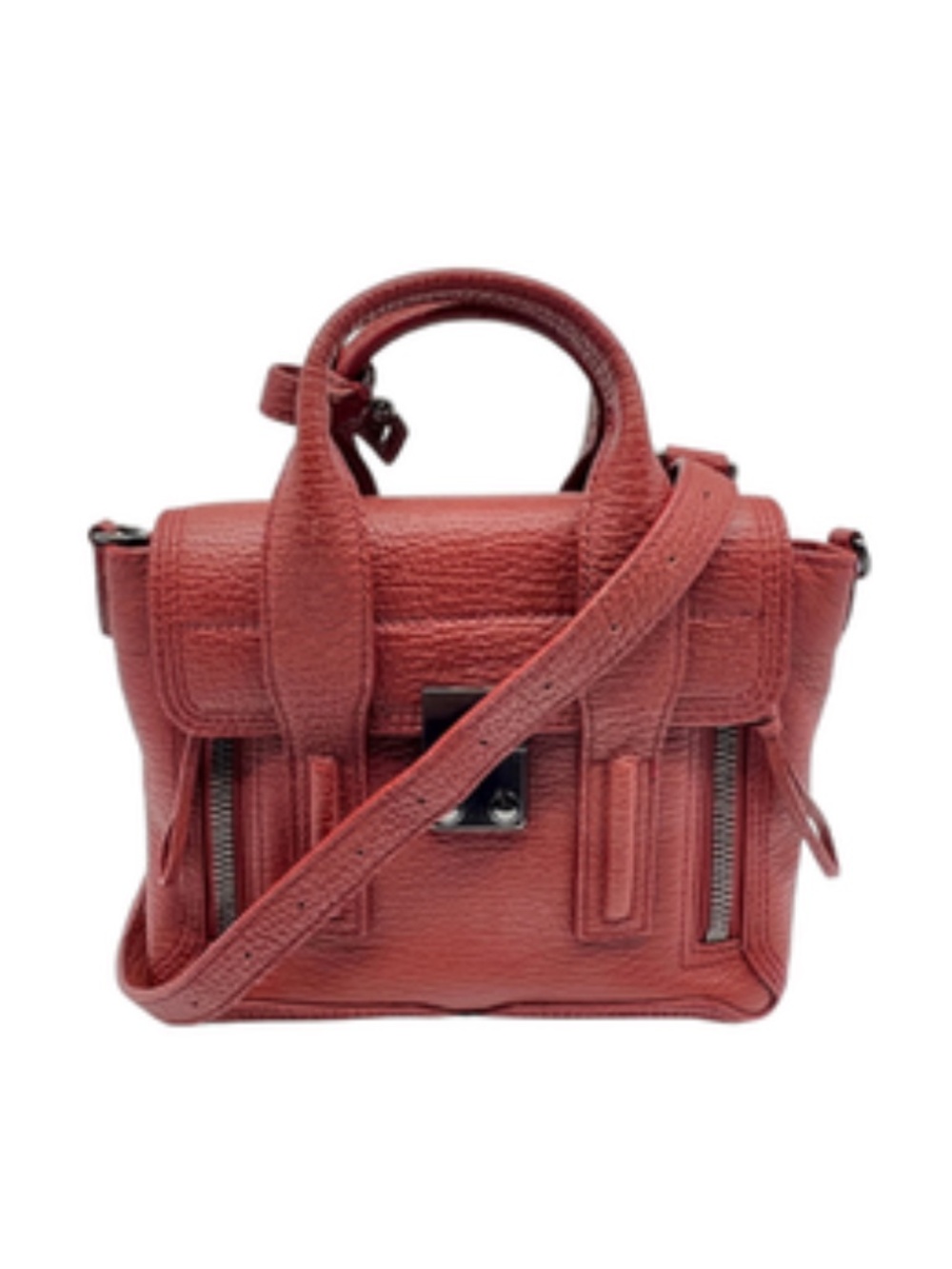 3.1 Phillip Lim Red Leather Mini Pashli Crossbody Bag